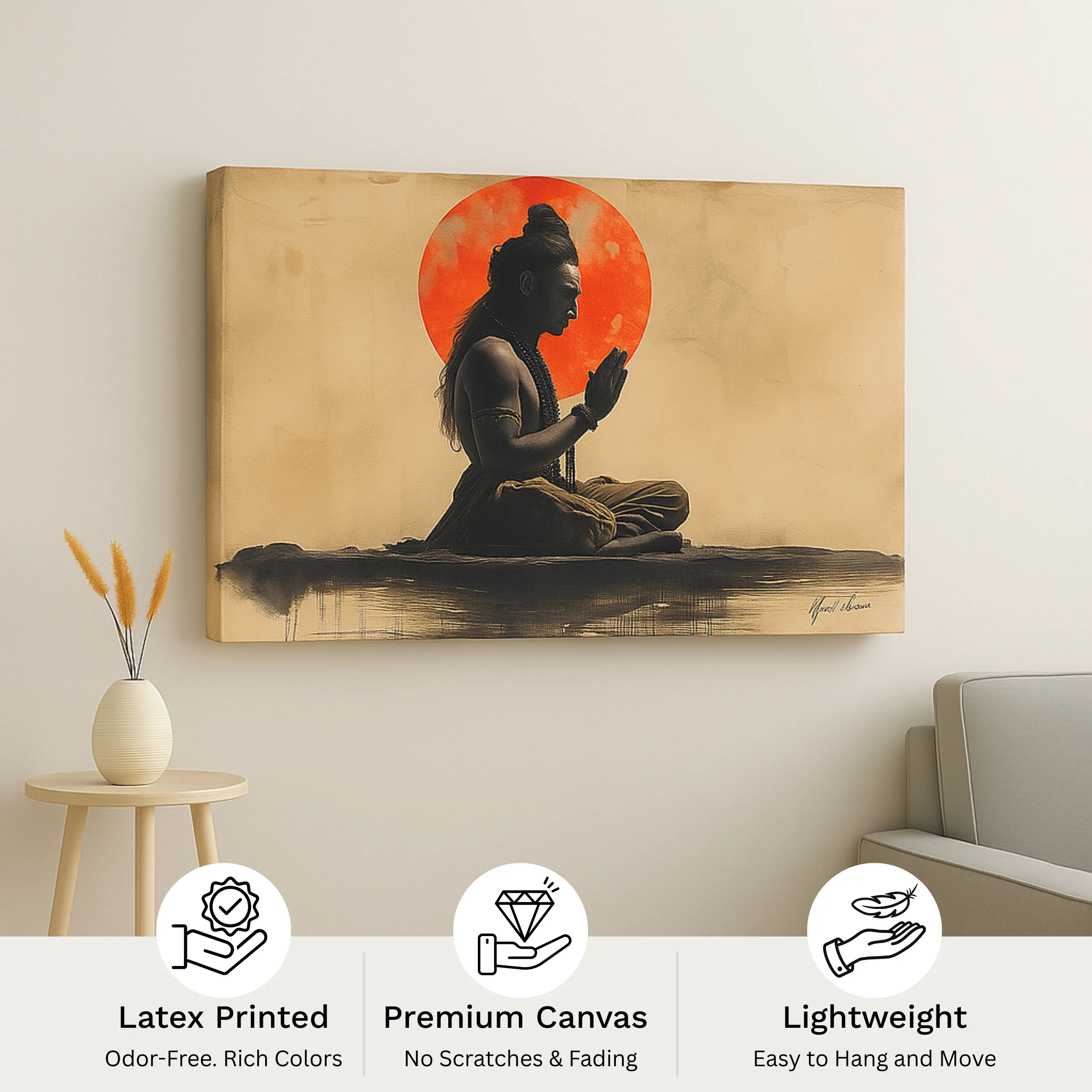 Canvas Print of Shivatek Horizon – Spiritual Wall Art | Artfy - Image 4