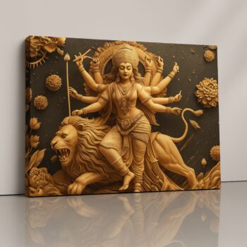 Krishna and Radha divine love spiritual wall art canvas.