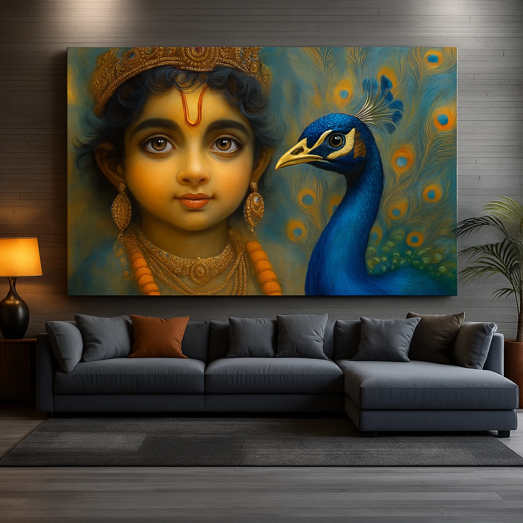 Canvas Print of Divine Innocence – Bal Krishna | Artfy - Image 2