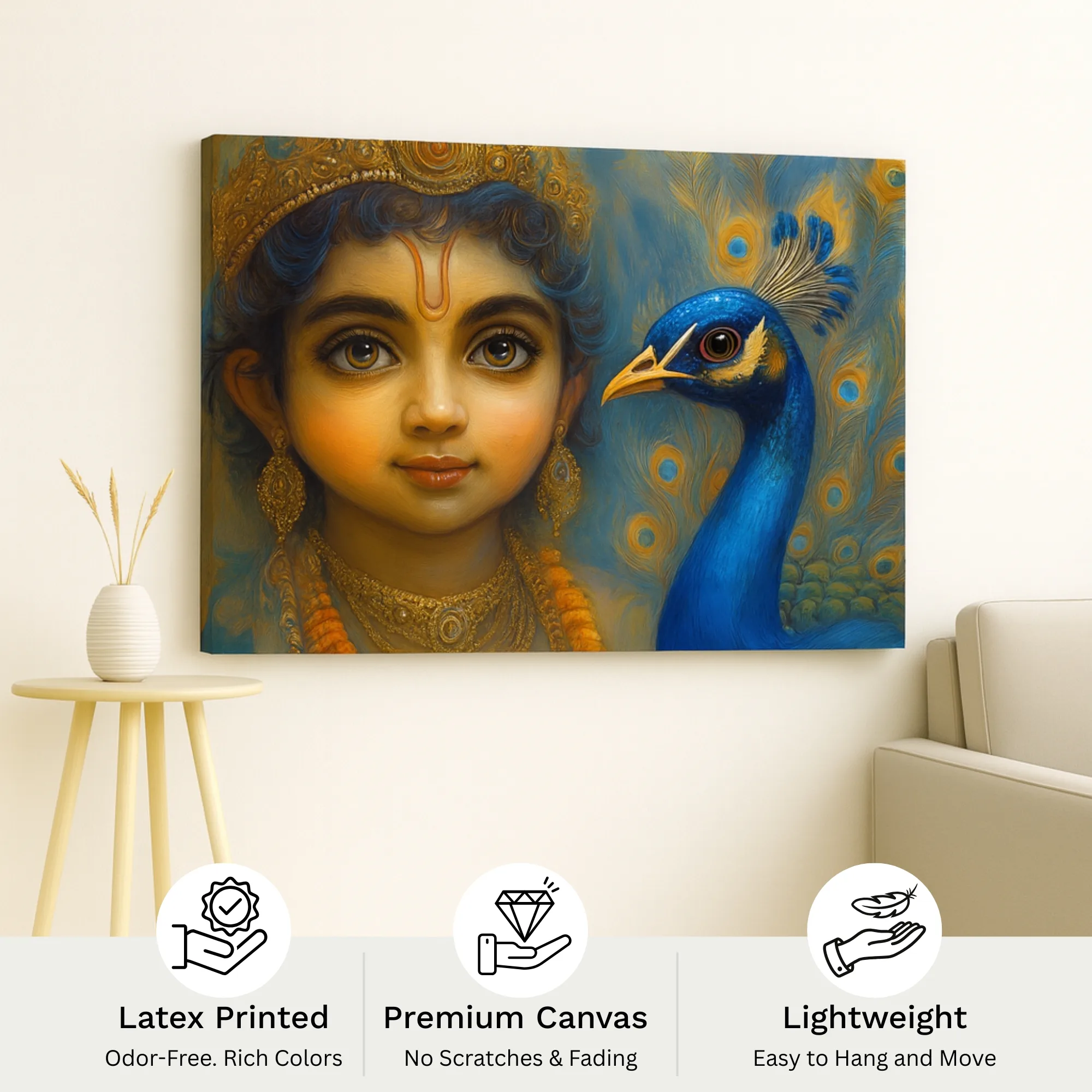 Canvas Print of Divine Innocence – Bal Krishna | Artfy - Image 4