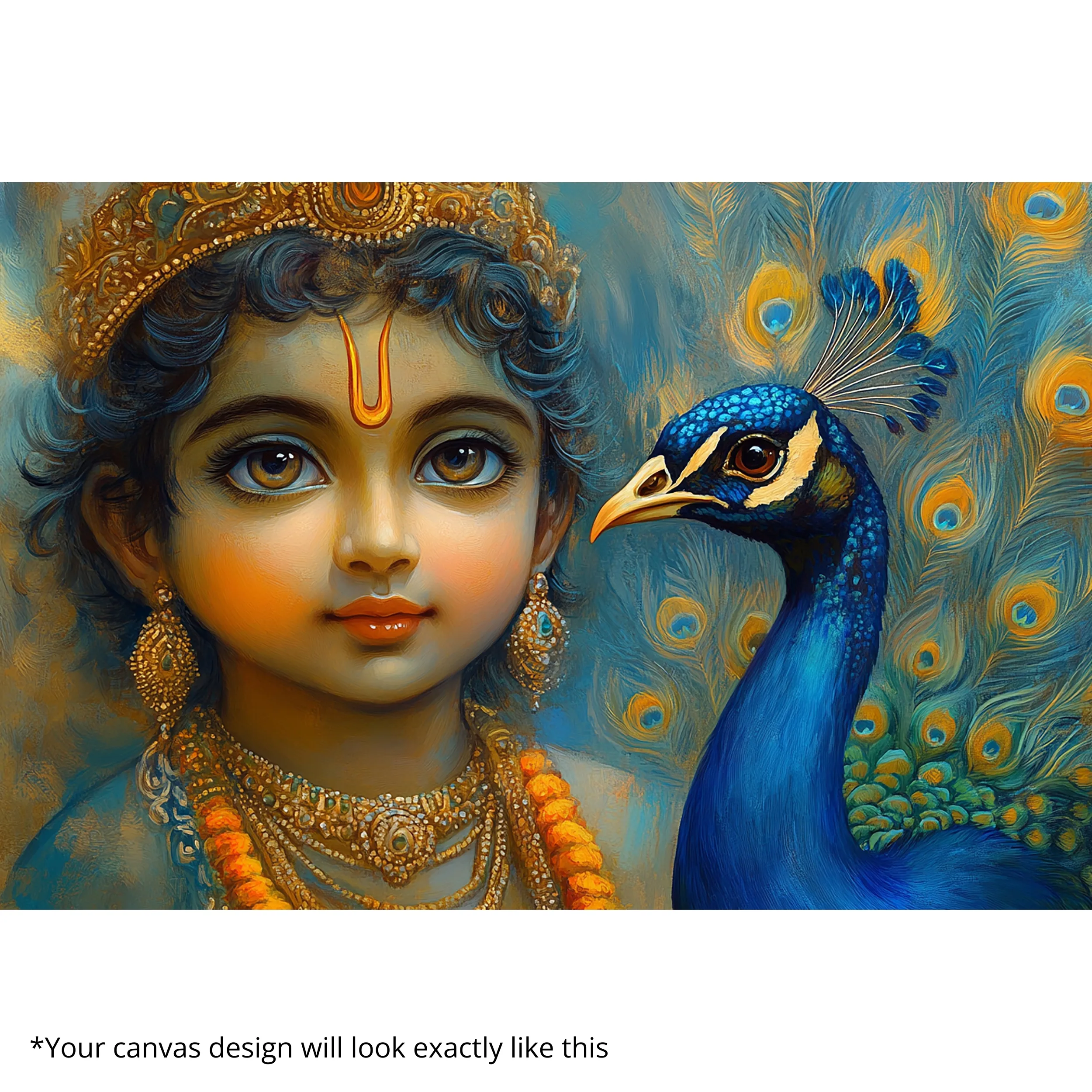 Canvas Print of Divine Innocence – Bal Krishna | Artfy - Image 5