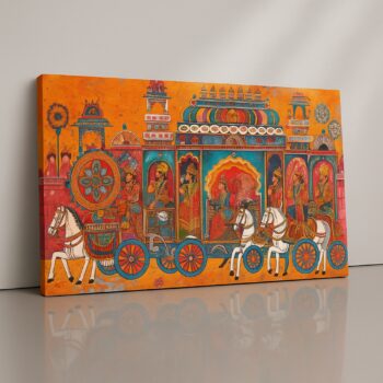 Canvas Print of Regal Procession – Royal Heritage Art by Artfy Canvas