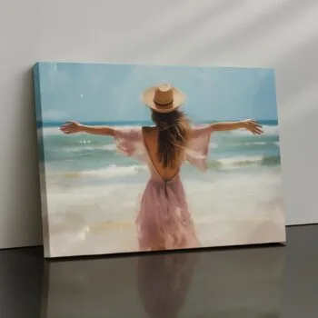 serene beach canvas print