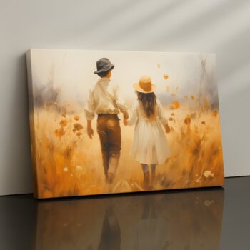 warm minimalist canvas print