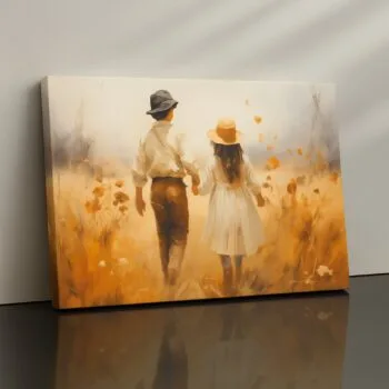 warm minimalist canvas print