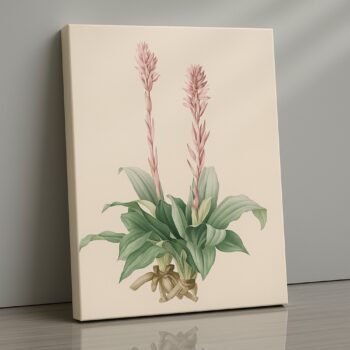 Blush Stem Harmony canvas wall art by Artfy Canvas – calm pastel décor.