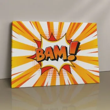 Flash Burst radiant colorful modern canvas