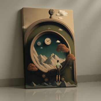 Timeless Gateway fantasy portal canvas wall art by Artfy Canvas – surreal décor.